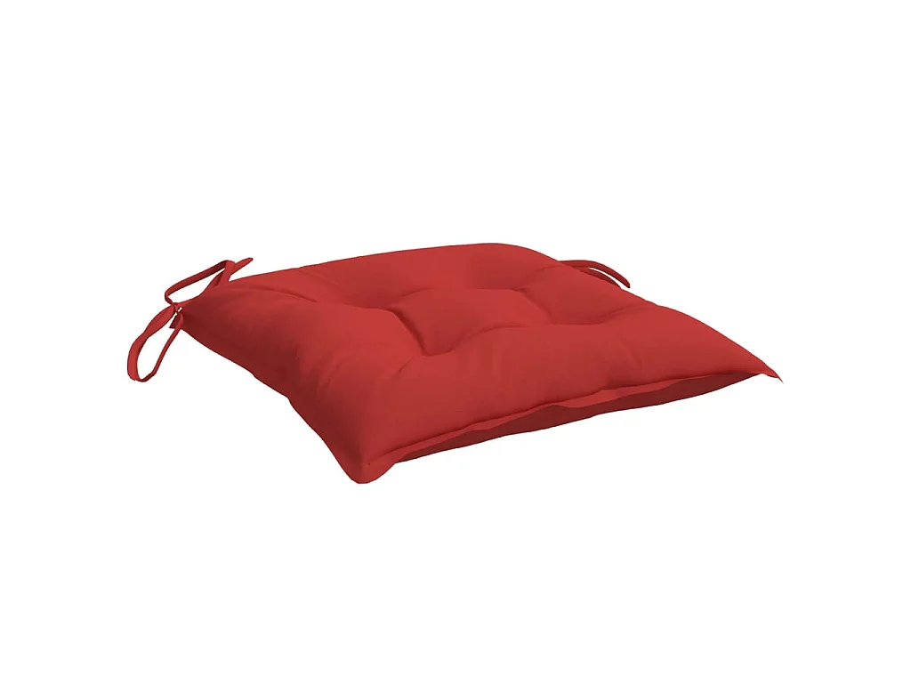 Cojines para palets 6 unidades tela Oxford rojo 50x50x7 cm