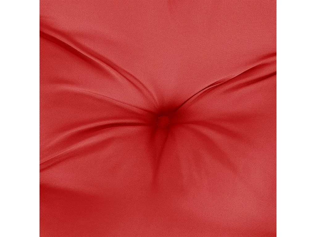 Cojines para palets 6 unidades tela Oxford rojo 50x50x7 cm