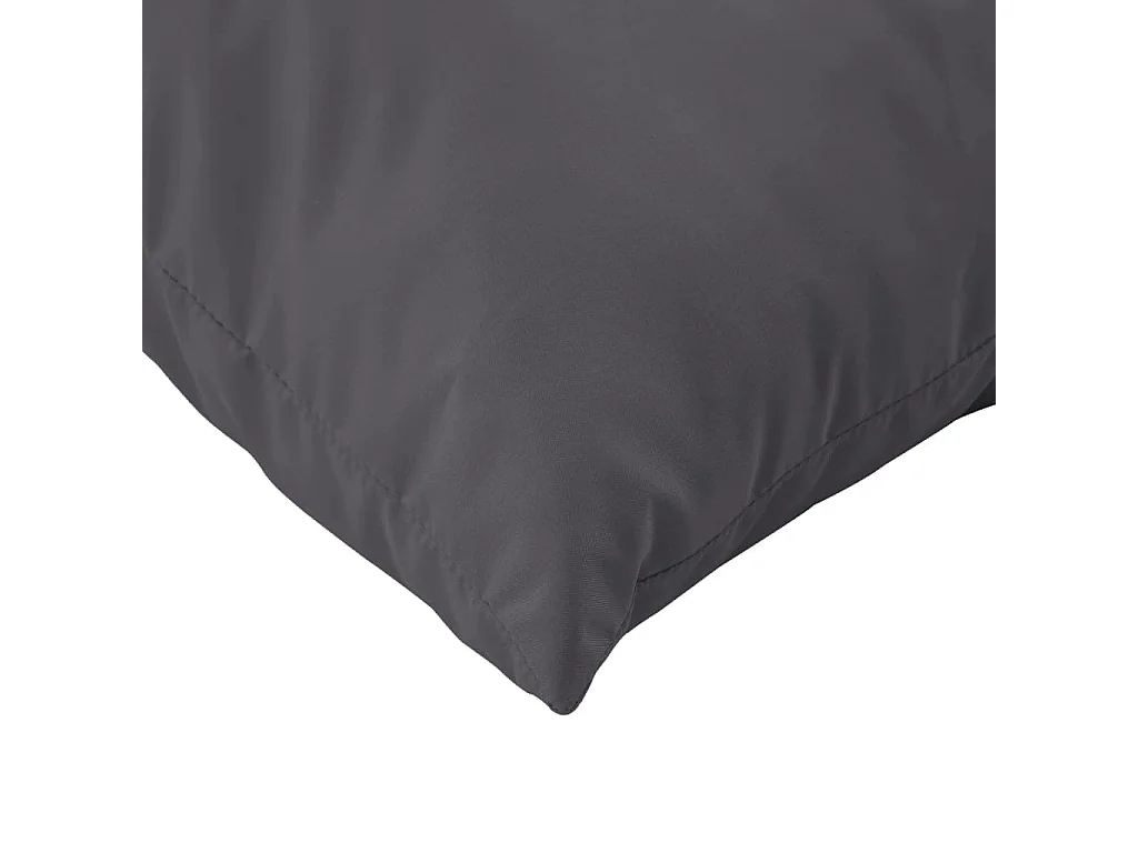Coussins de palette 2 pièces anthracite tissu oxford