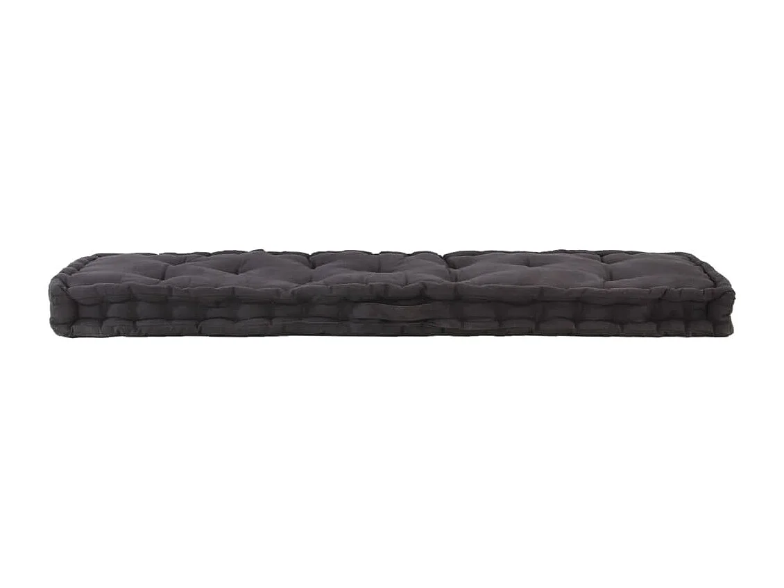 Cojines para muebles de palets 2 unidades algodón negro