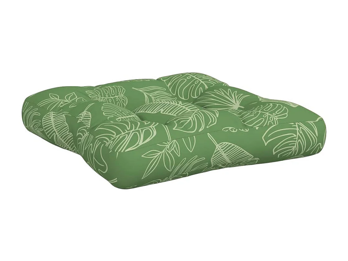 Coussins de palette 3 pièces motif de feuilles tissu Oxford