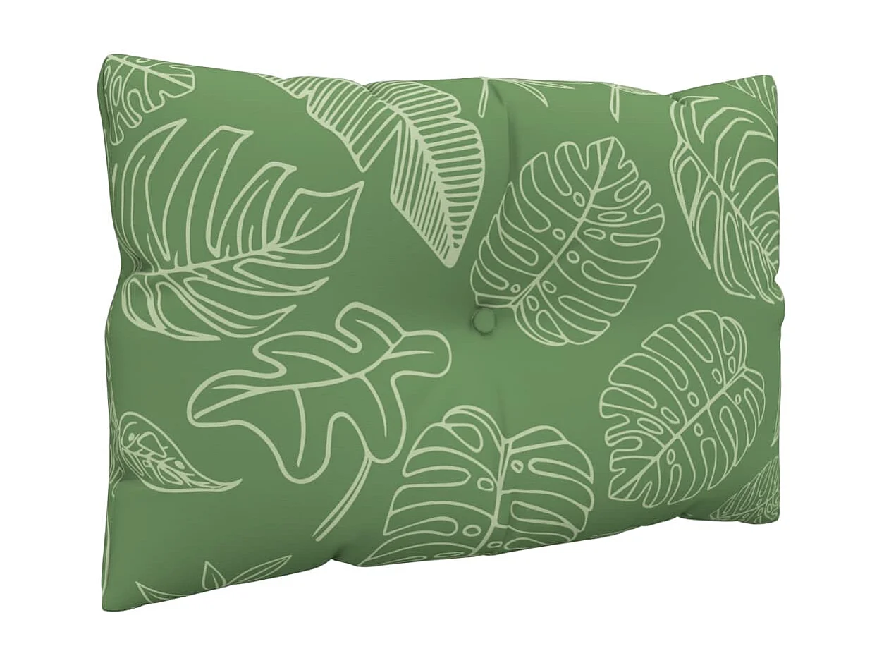 Coussins de palette 3 pièces motif de feuilles tissu Oxford