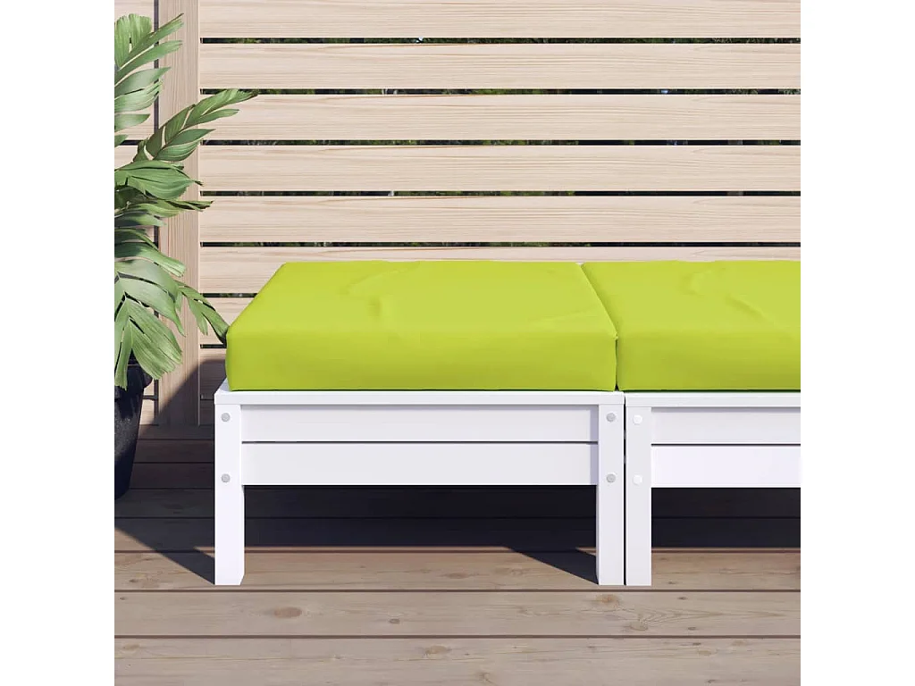 Coussin de palette vert vif 60x60x8 cm tissu oxford