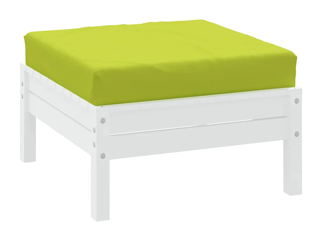 Cojín para sofá de palets tela Oxford verde brillante 60x60x8cm