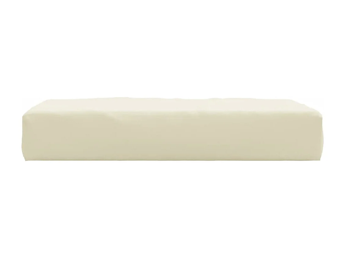 Coussin de palette crème 60x60x8 cm tissu oxford