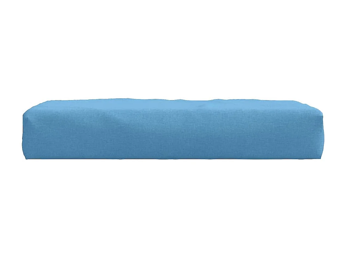 Coussin de palette bleu mélangé 60x60x10 cm tissu