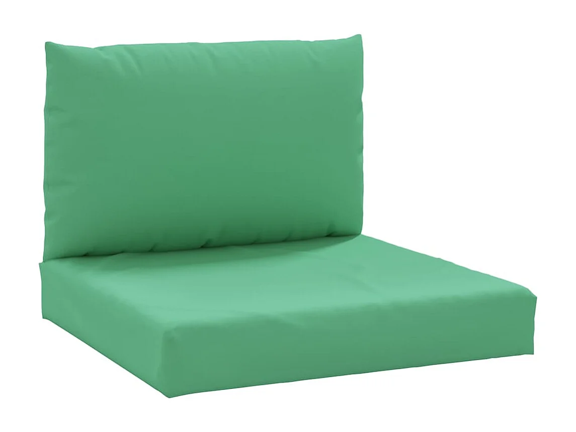 Almofadões para móveis de paletes 2 peças tecido oxford verde