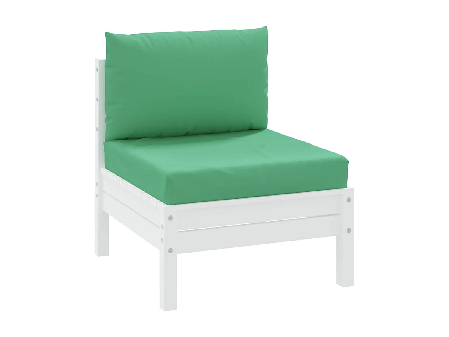 Almofadões para móveis de paletes 2 peças tecido oxford verde