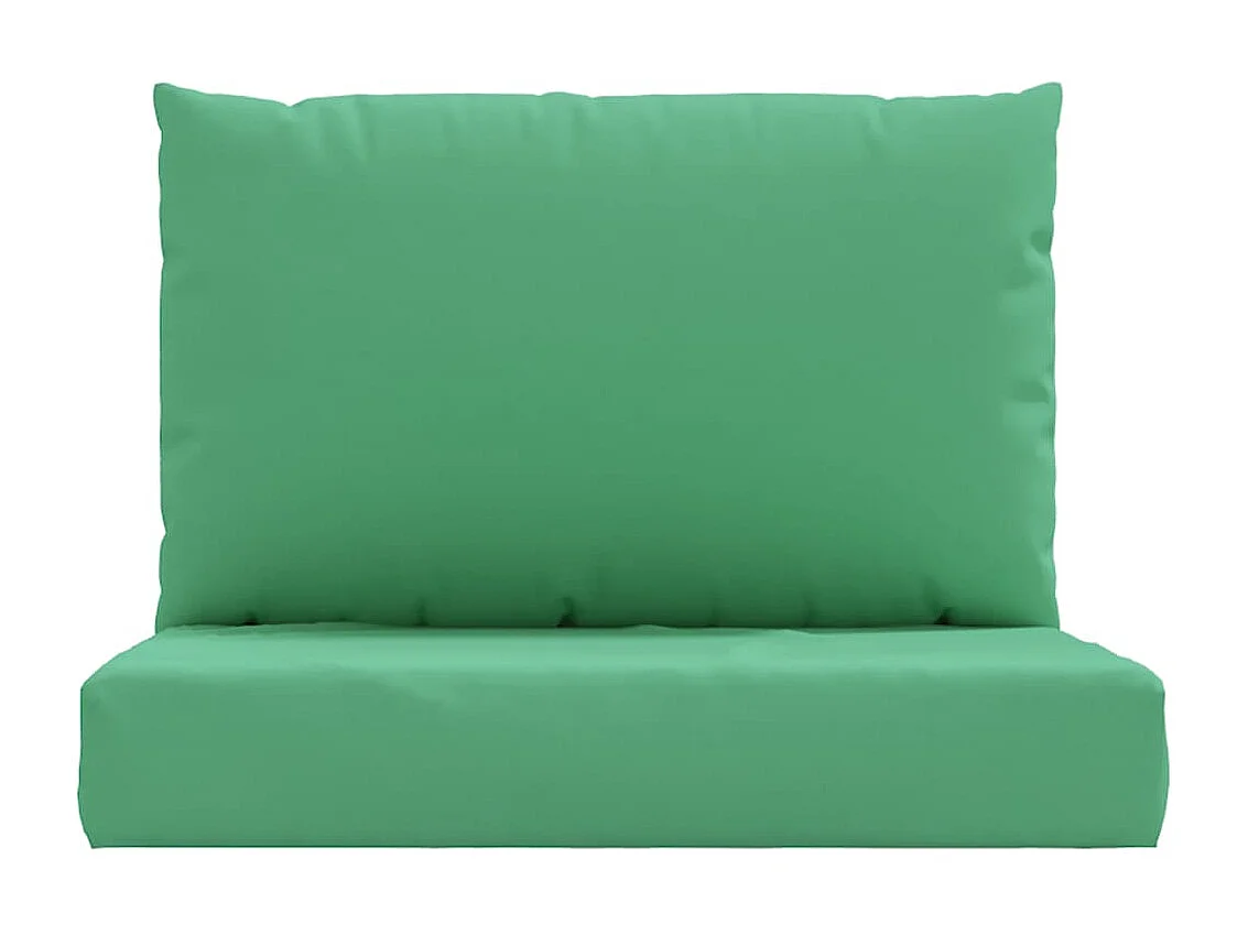 Almofadões para móveis de paletes 2 peças tecido oxford verde