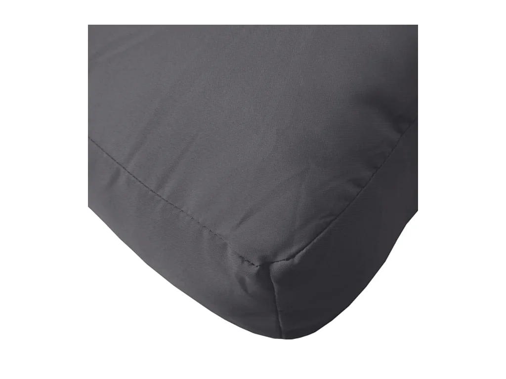 Coussins de palette 2 pièces anthracite tissu oxford