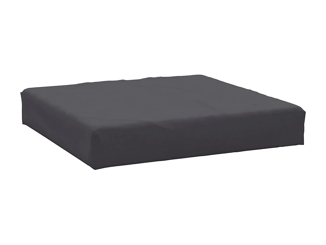 Coussins de palette 2 pièces anthracite tissu oxford