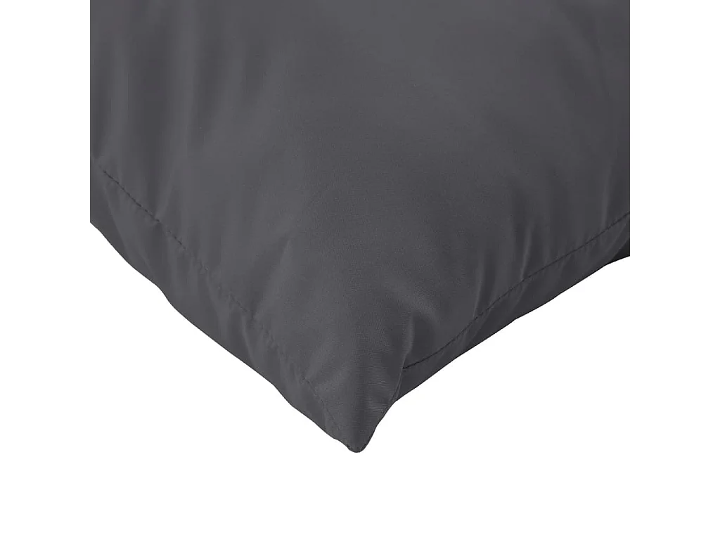 Coussins de palette 2 pièces anthracite tissu oxford