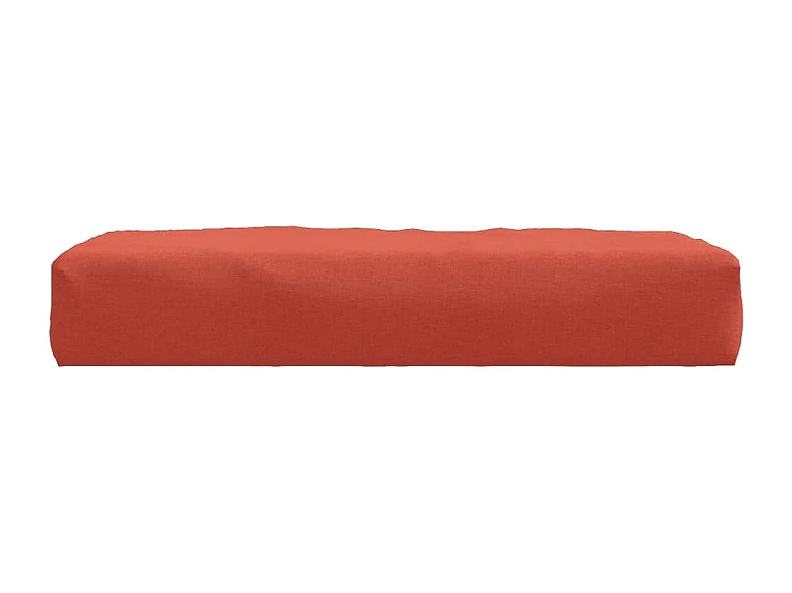 Coussin de palette rouge mélangé 60x60x10 cm tissu