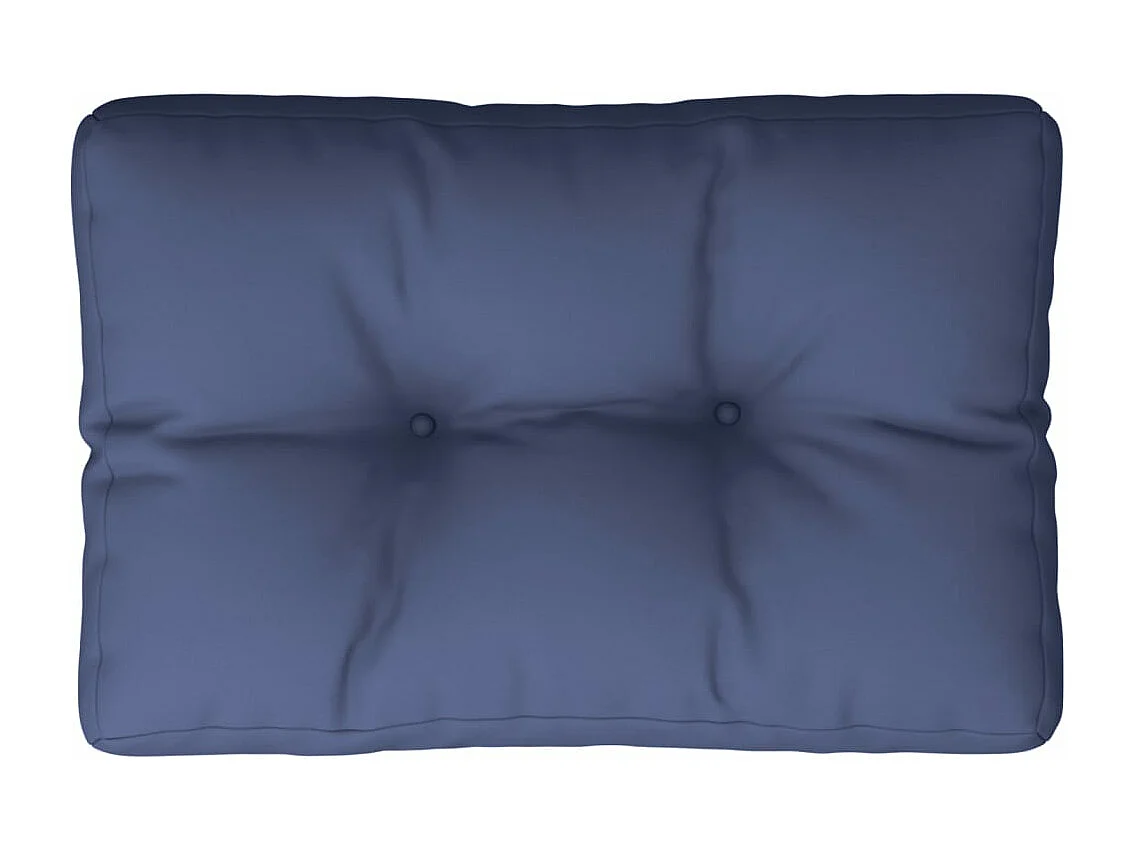 Coussin de palette bleu marine 50x40x12 cm tissu