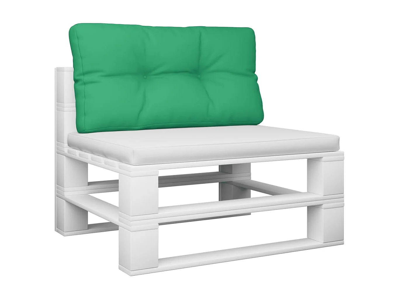 Almofadão para sofá de paletes 80x40x12 cm tecido verde