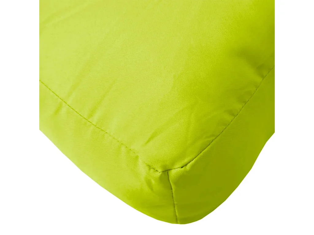 Coussin de palette vert vif tissu oxford