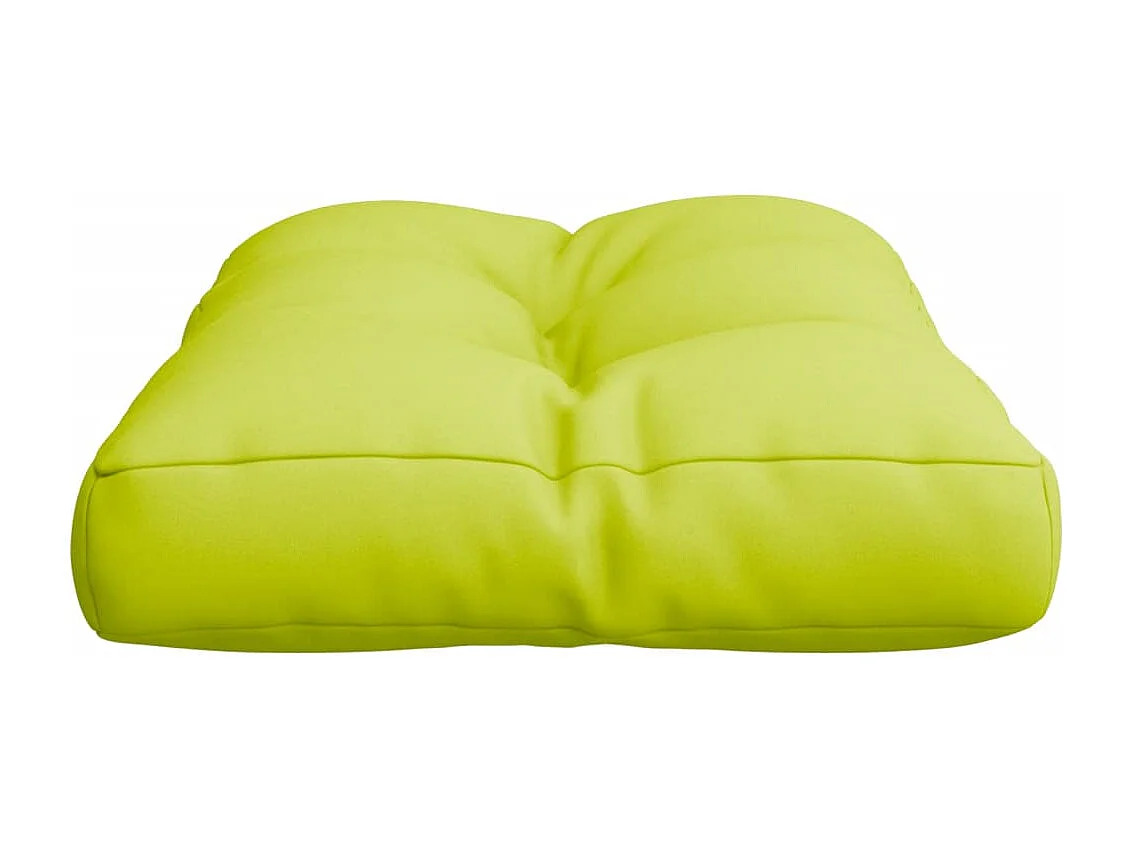 Coussin de palette vert vif 50x40x12 cm tissu