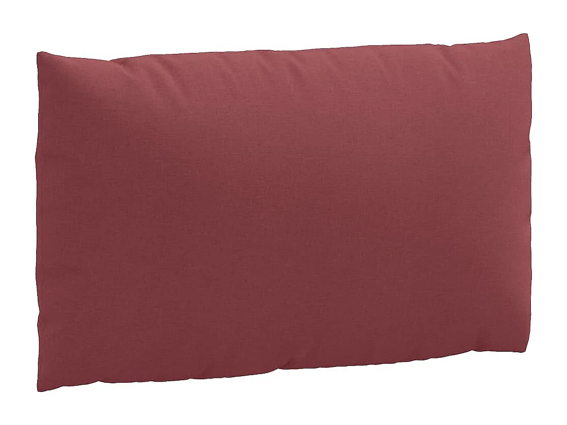 Coussins de palette lot de 2 rouge bordeaux mélangé tissu