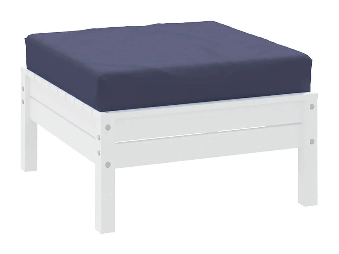 Coussin de palette bleu marine 60x60x10 cm tissu oxford