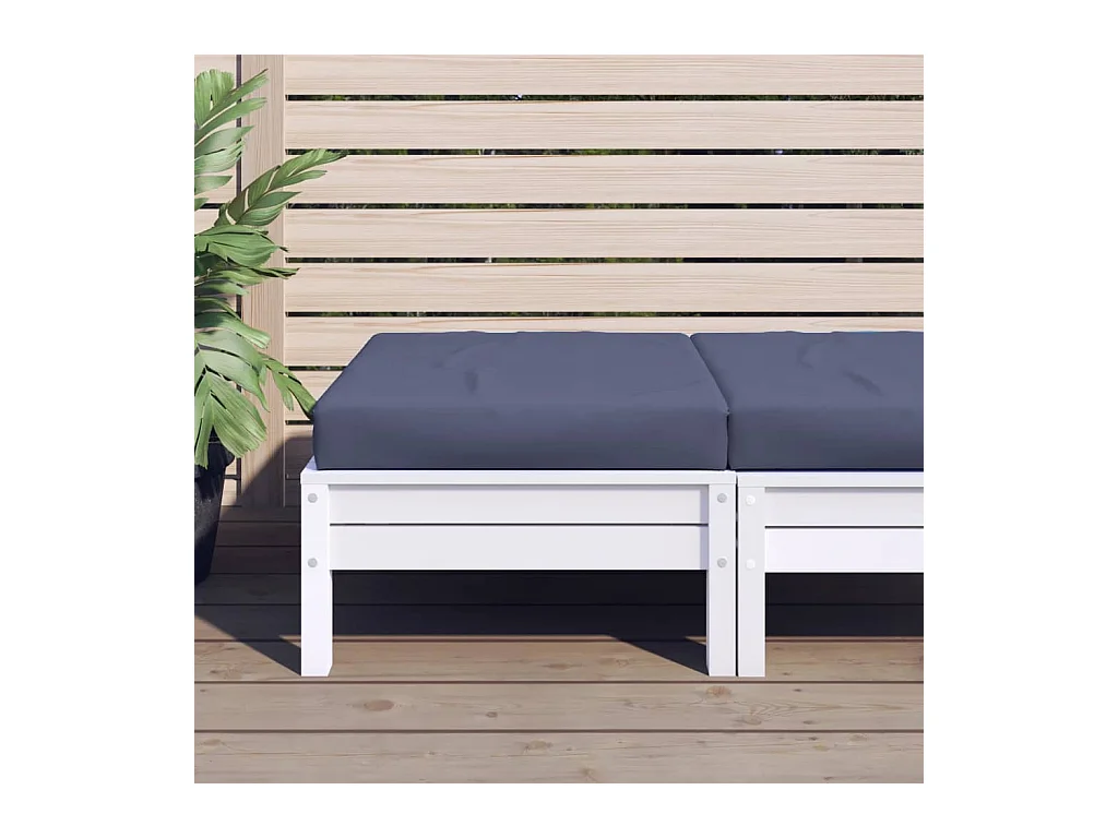 Coussin de palette bleu marine 60x60x10 cm tissu oxford
