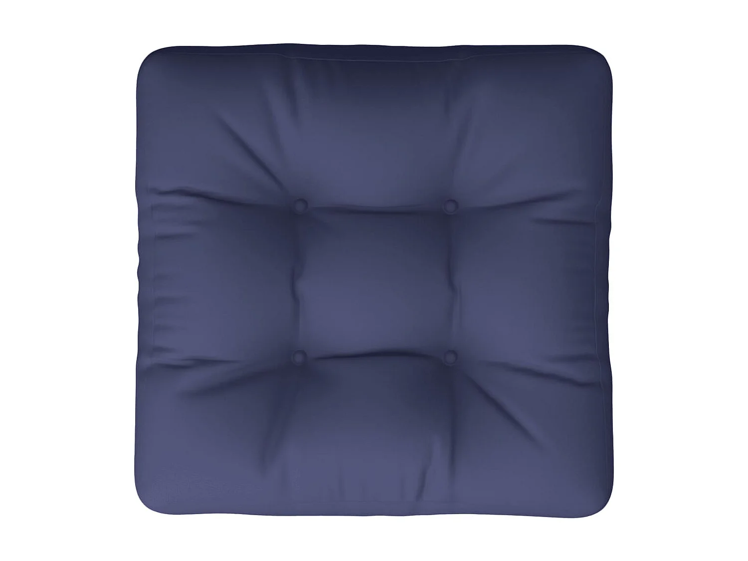 Coussin de palette bleu marine 60x60x12 cm tissu