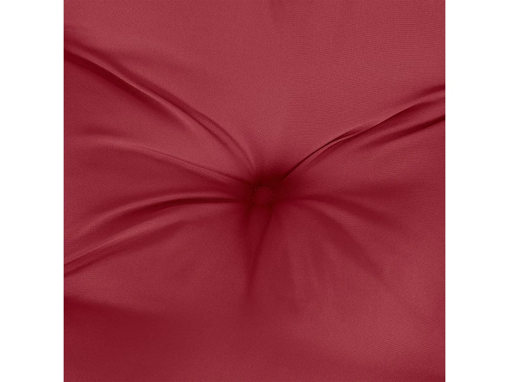 Cojines de palets de jardín 4 unidades Oxford rojo tinto 50x50x7 cm