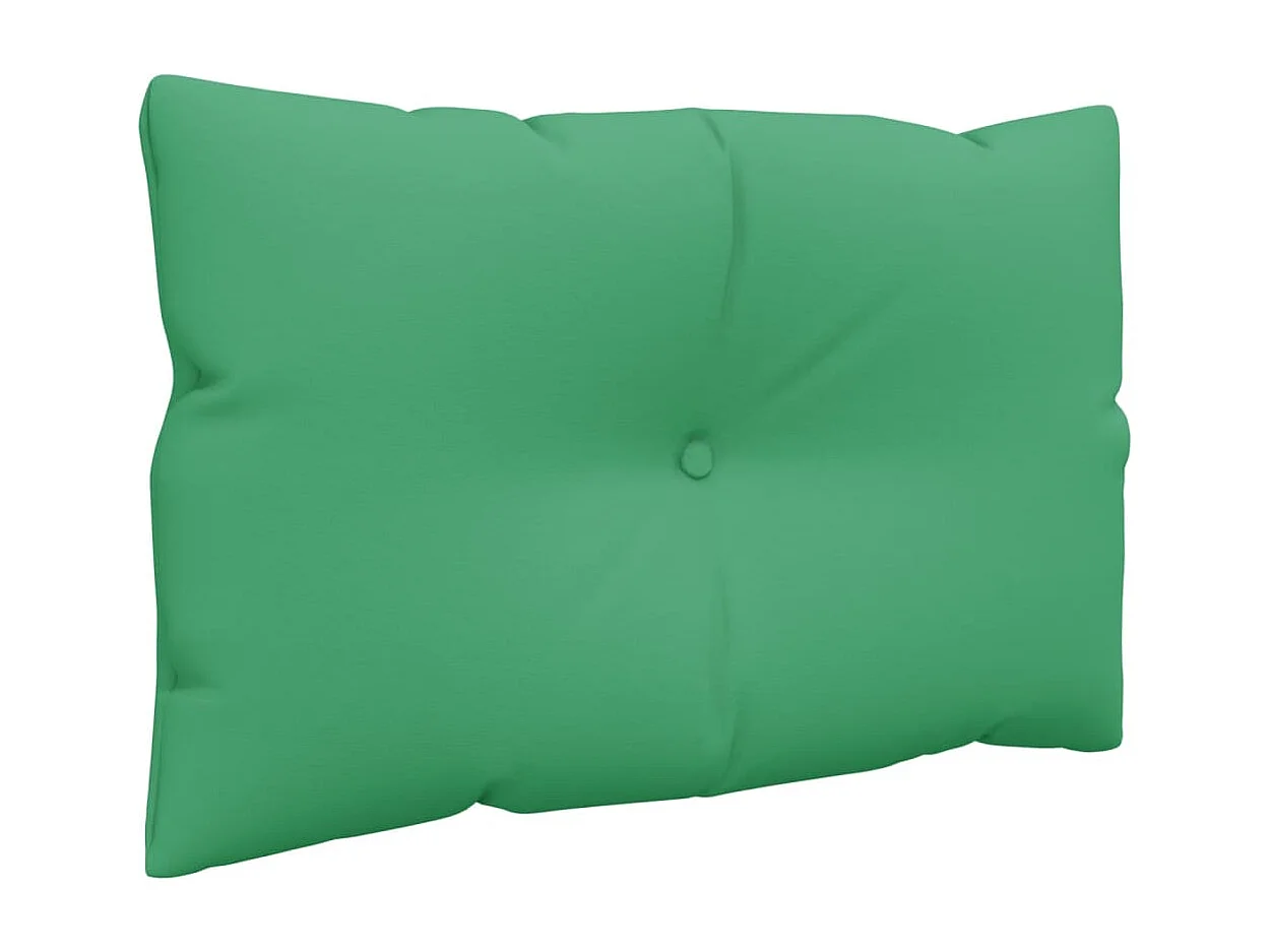 Coussins de palette 3 pièces vert tissu