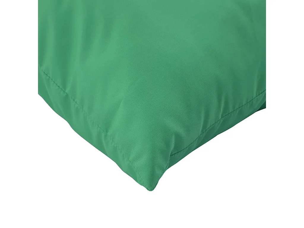 Coussins de palette 3 pièces vert tissu
