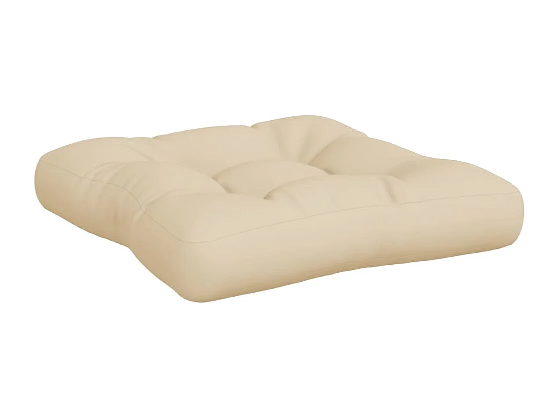 Almofadões para paletes 3 peças tecido bege