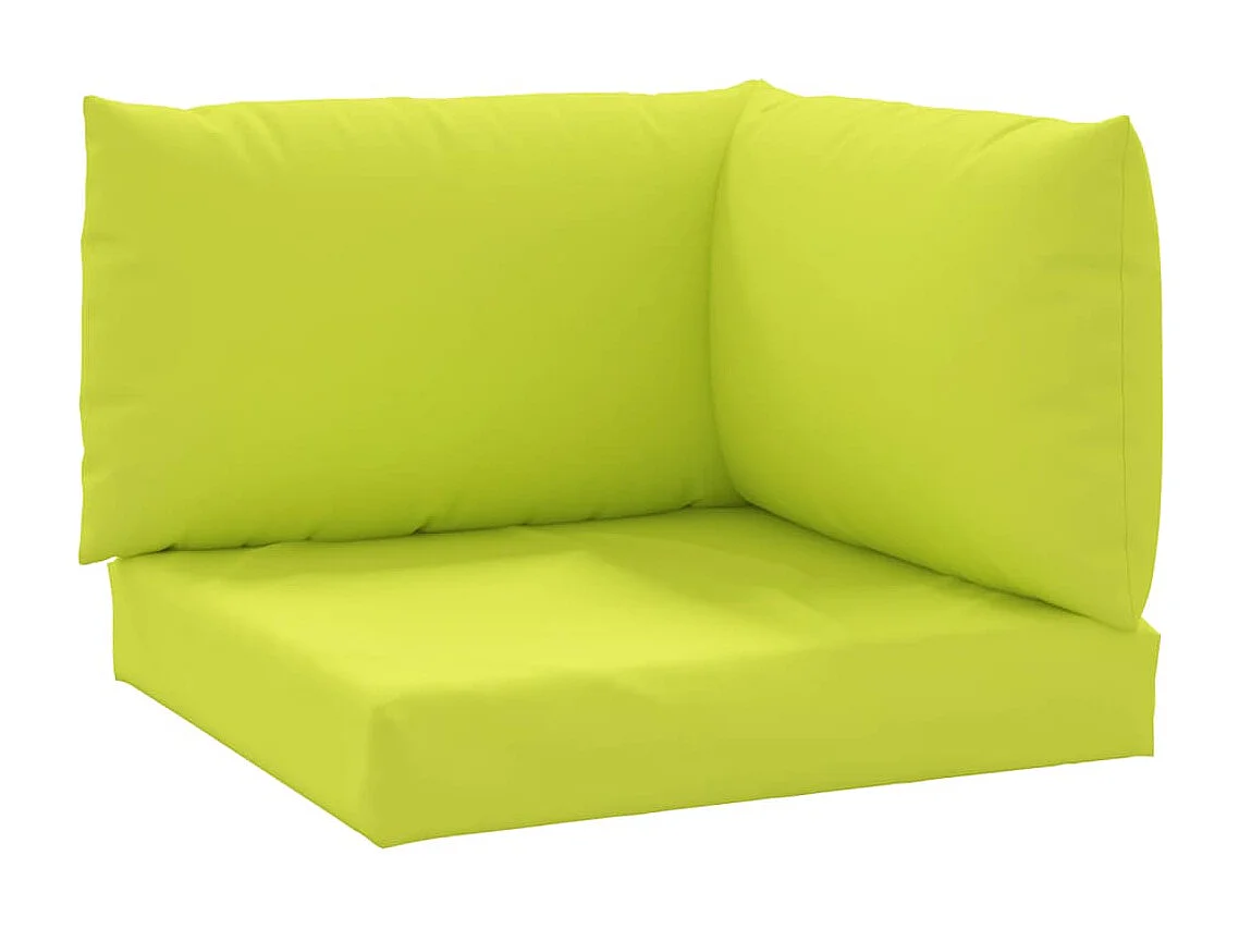 Coussins de palette 3 pièces vert vif tissu oxford