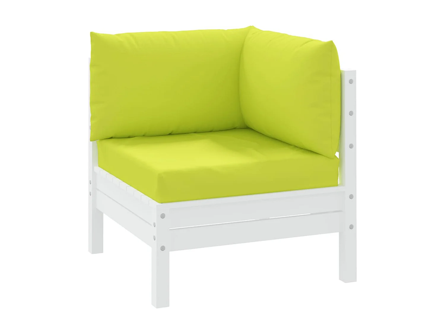 Coussins de palette 3 pièces vert vif tissu oxford