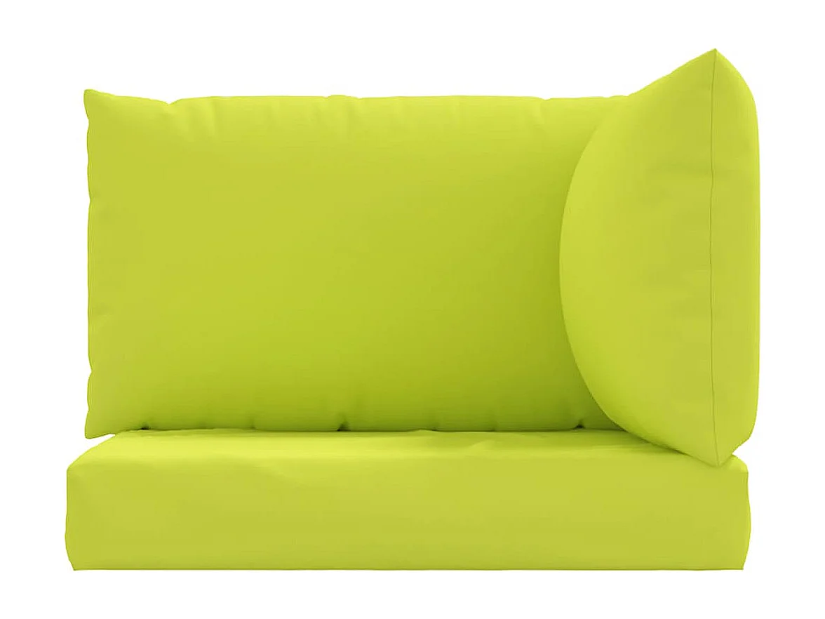 Coussins de palette 3 pièces vert vif tissu oxford