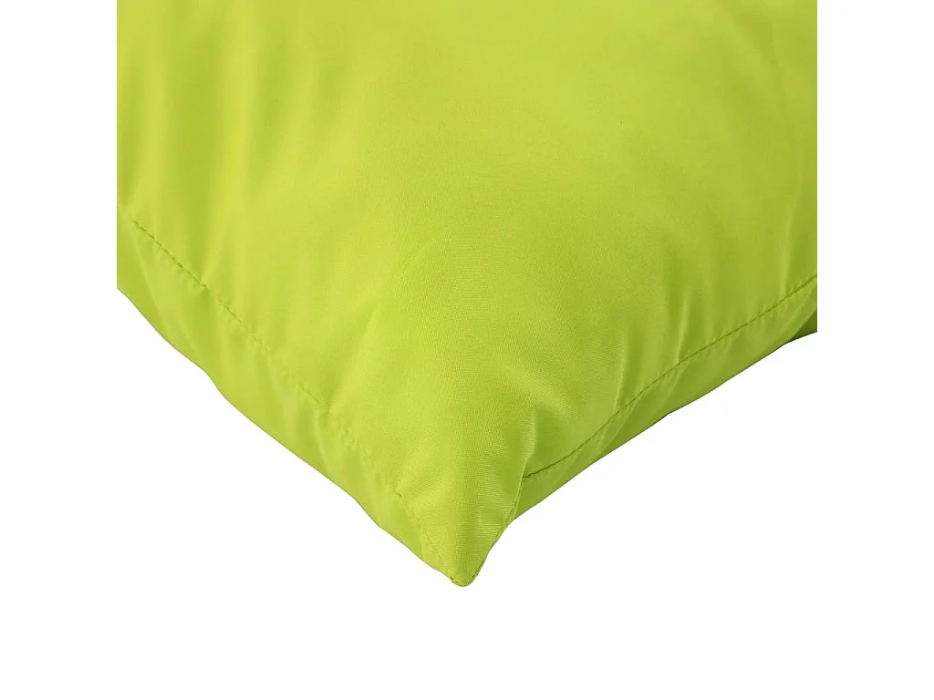 Coussins de palette 3 pièces vert vif tissu oxford