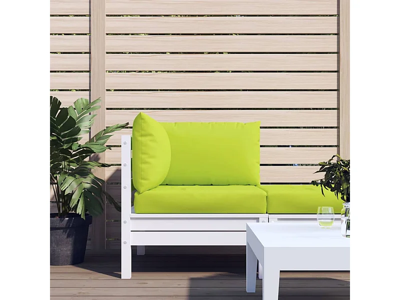 Coussins de palette 3 pièces vert vif tissu oxford