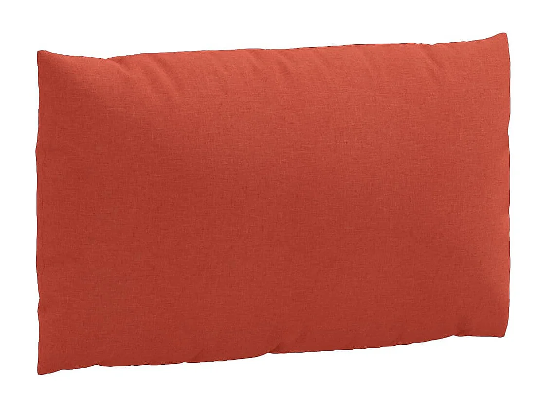 Coussins de palette lot de 2 rouge mélangé tissu