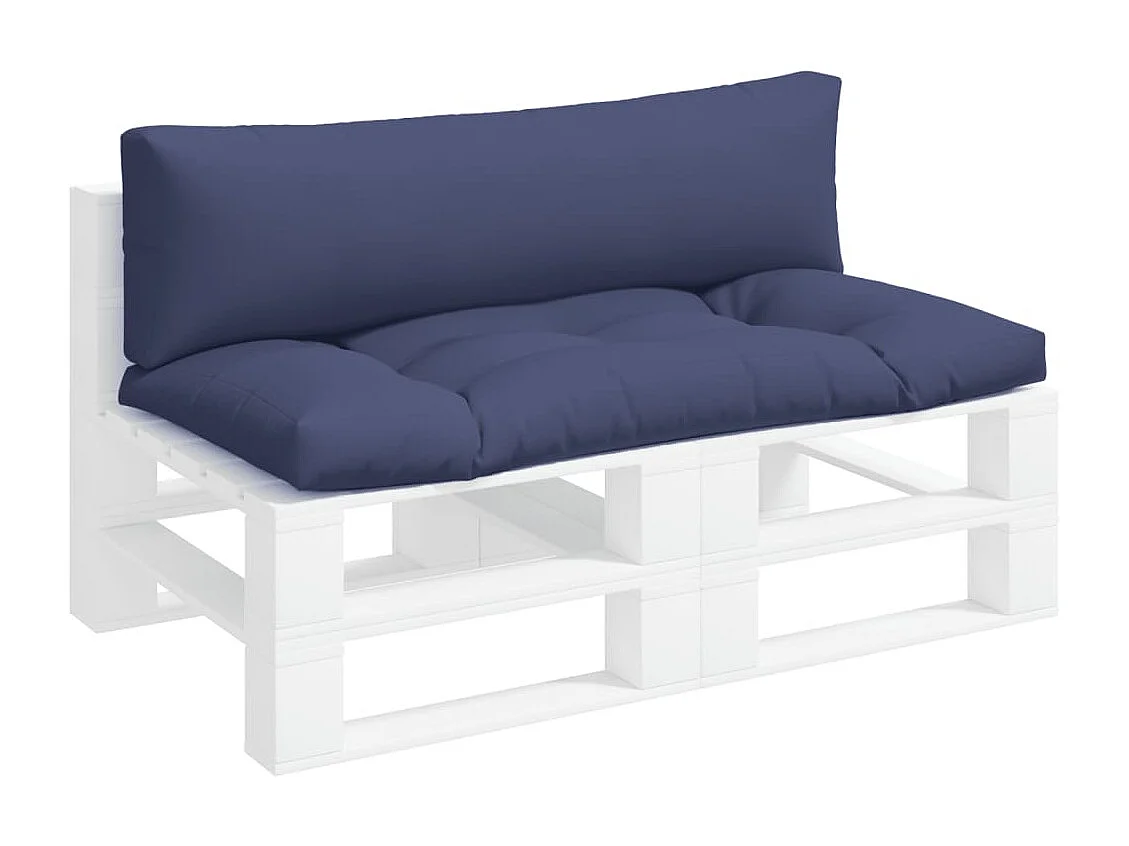 Palletkussens 2 st oxford stof marineblauw