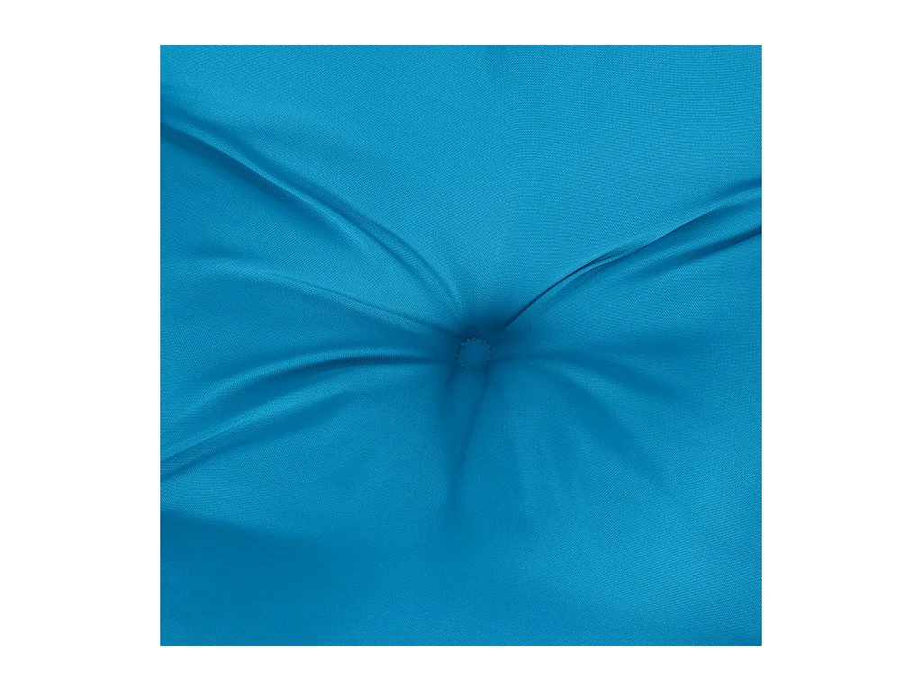 Coussin de palette bleu 120x80x12 cm tissu