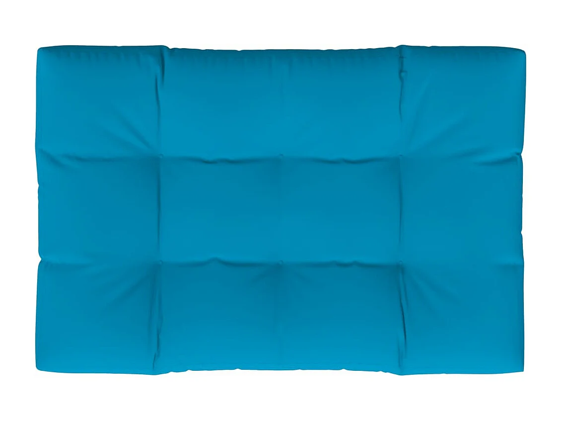 Almofadão para sofá de paletes 120x80x12 cm tecido azul