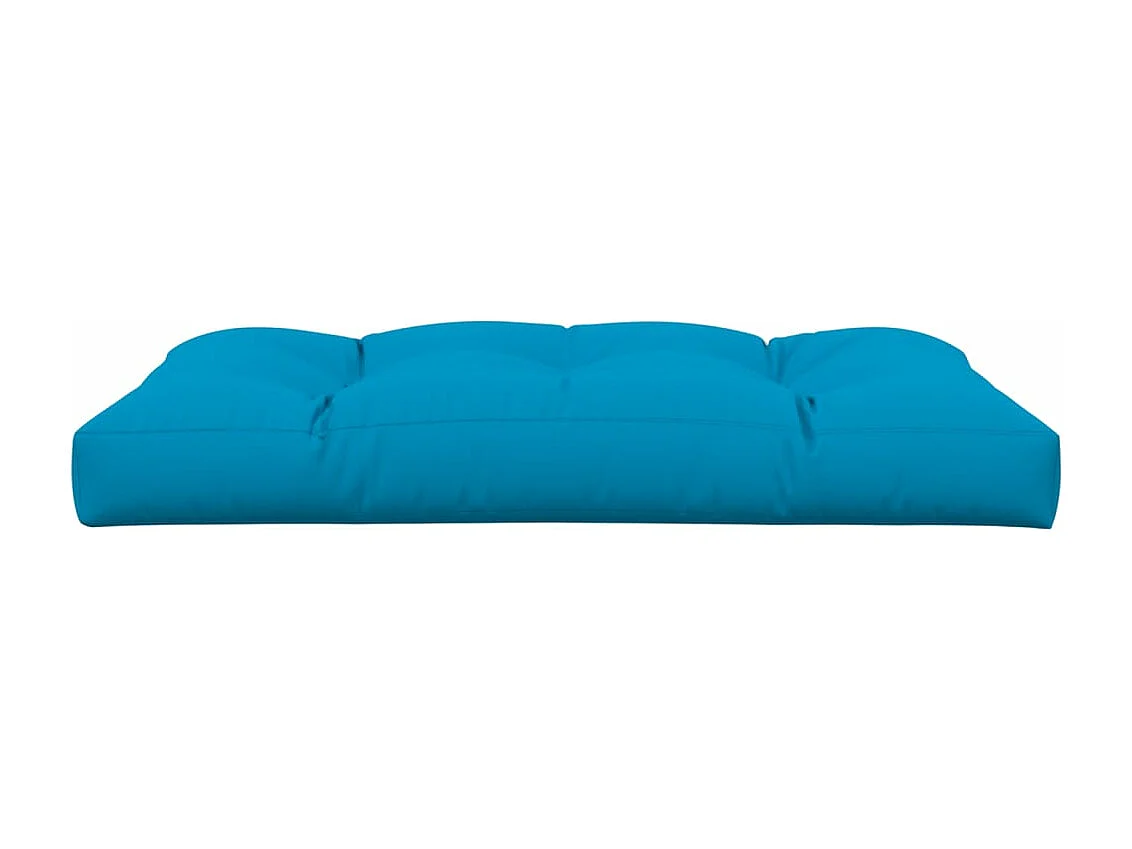 Almofadão para sofá de paletes 120x80x12 cm tecido azul