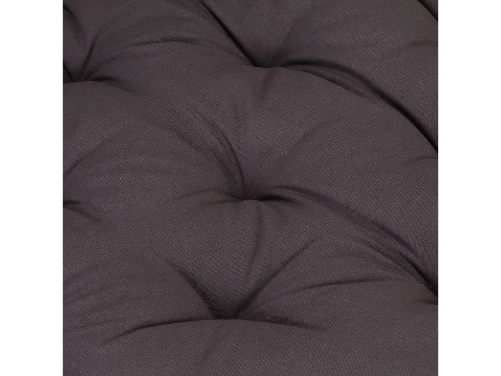 Coussin de plancher de palette Coton 120x80x10 cm Anthracite
