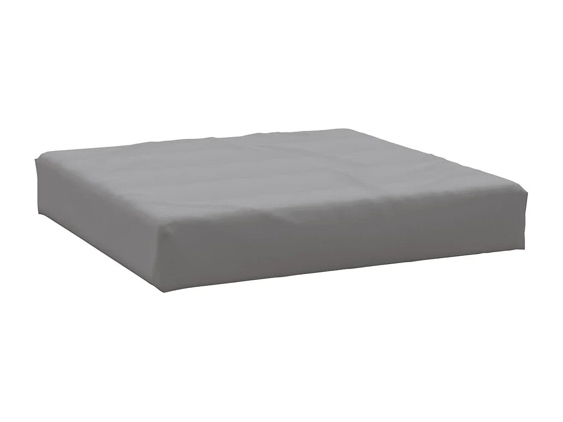 Coussin de palette gris 60x60x8 cm tissu oxford