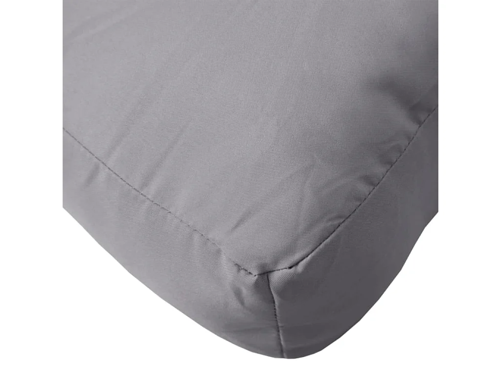 Coussin de palette gris 60x60x8 cm tissu oxford