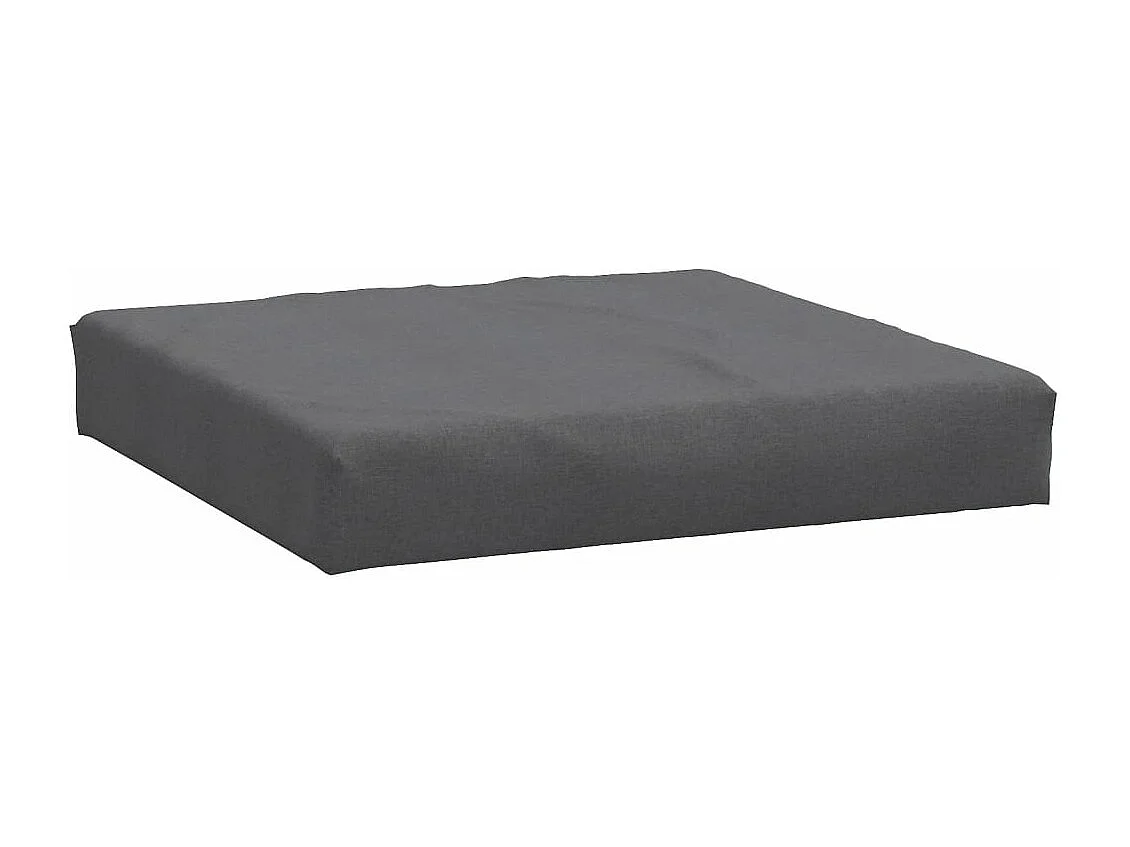 Coussins de palette lot de 2 anthracite mélangé tissu