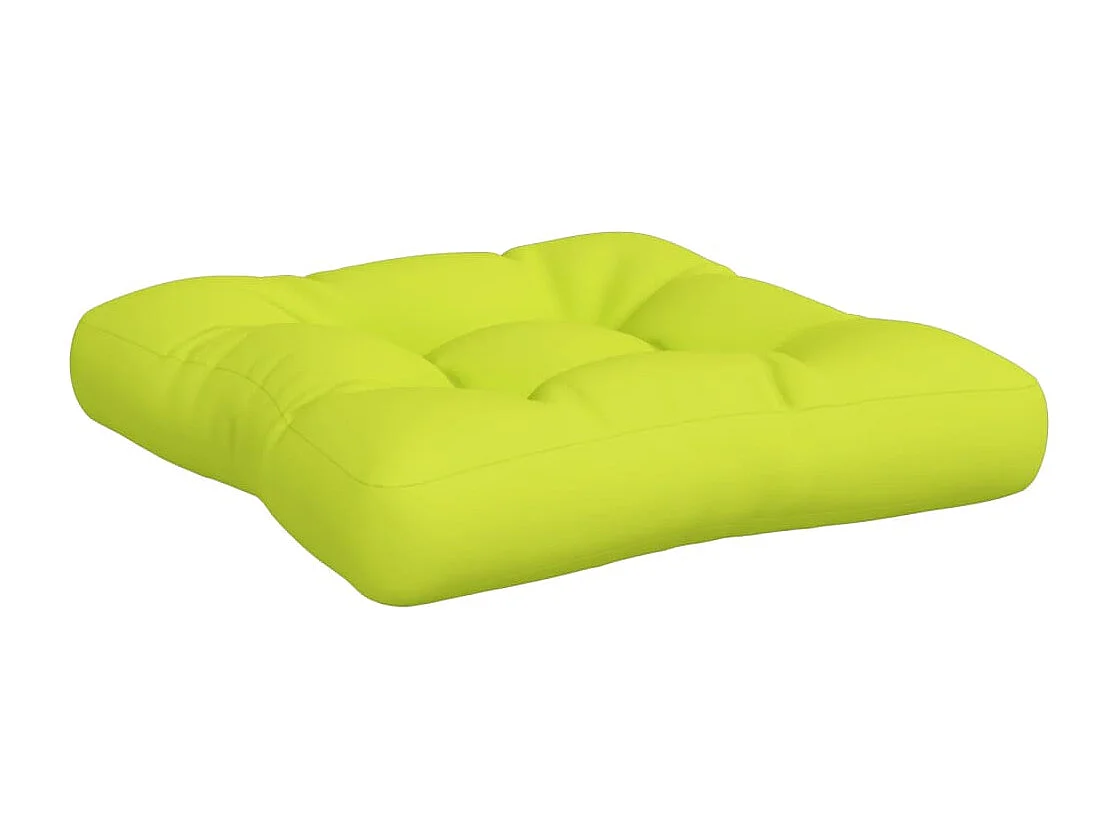 Coussins de palette lot de 3 vert vif tissu