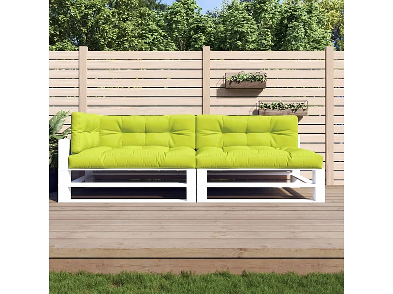 Cojines para sofá de palets 5 unidades tela verde claro