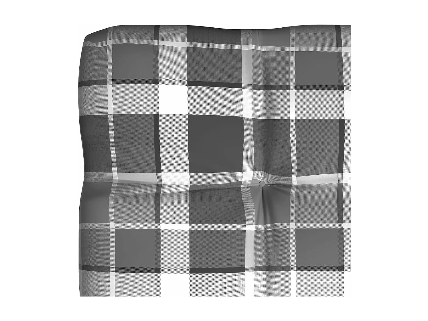 Cojines para sofá de palets 7 unidades estampado a cuadros grises