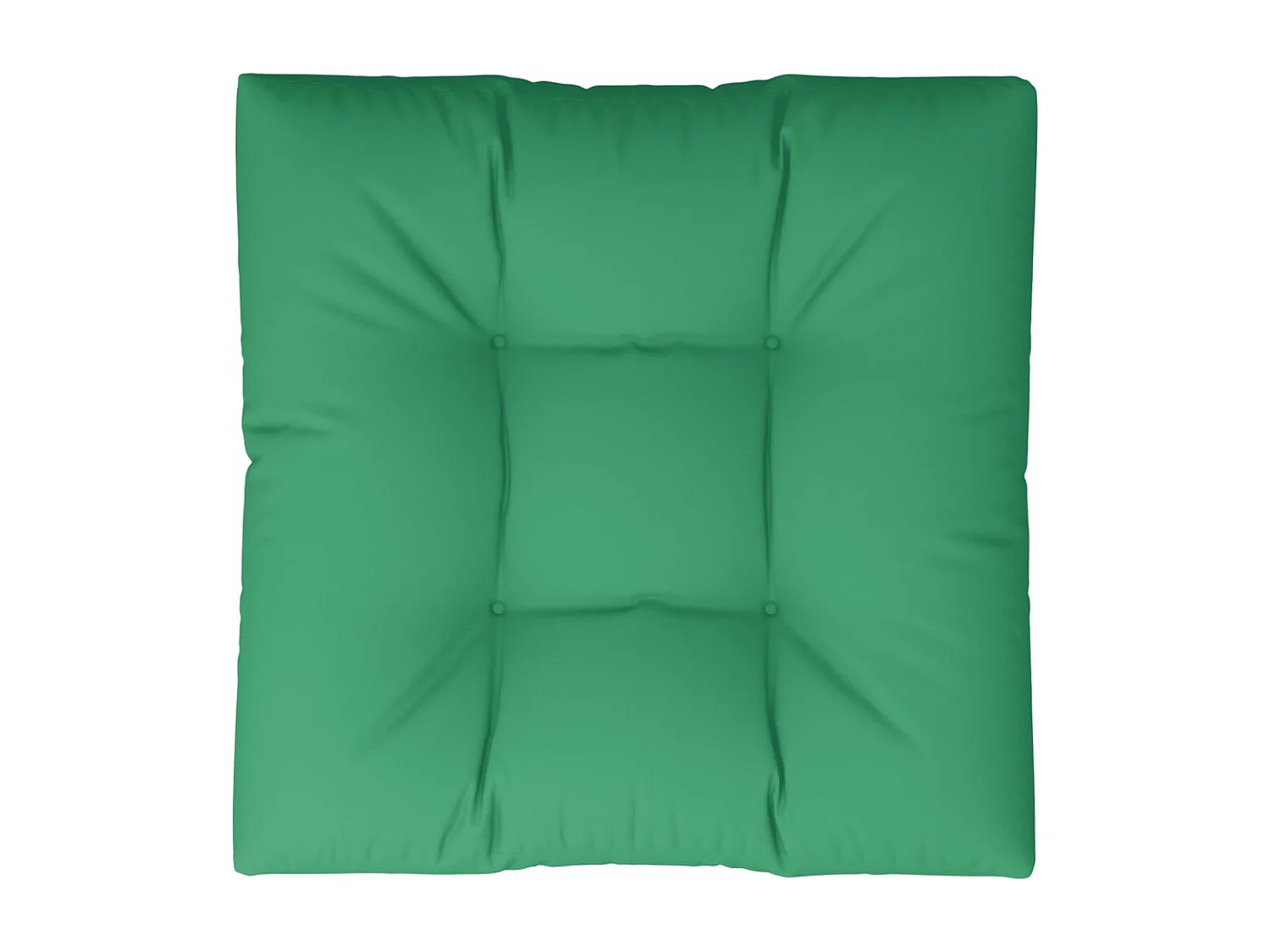 Coussin de palette vert 80x80x12 cm tissu