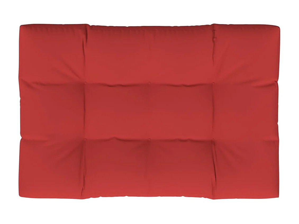 Palletkussen 120x80x12 cm stof rood