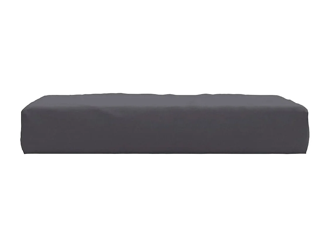 Coussin de palette anthracite 60x60x8 cm tissu oxford