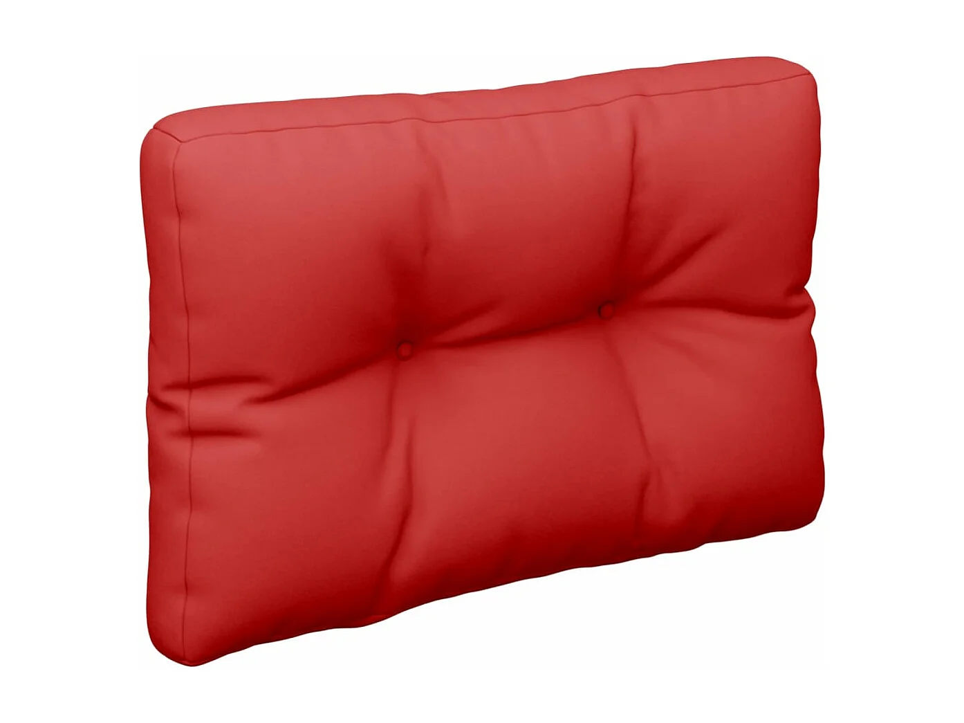 Coussin de palette rouge 50x40x12 cm tissu